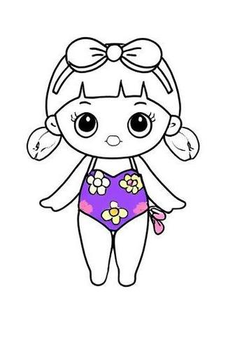 女生火柴人穿超短泳衣怎么画图片