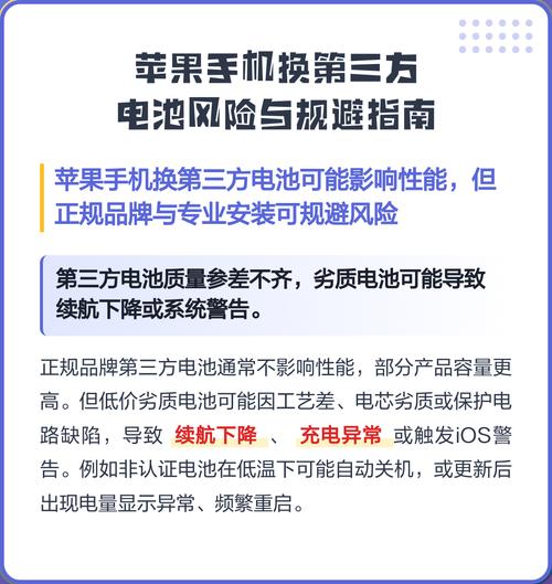 苹果电池第三方换有影响吗