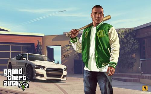 gta5富兰克林绿色圆圈