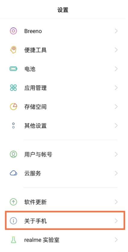 realme开发者选项在哪里打开