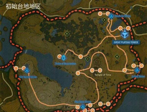 塞尔达内部5个终端控制器的位置截图