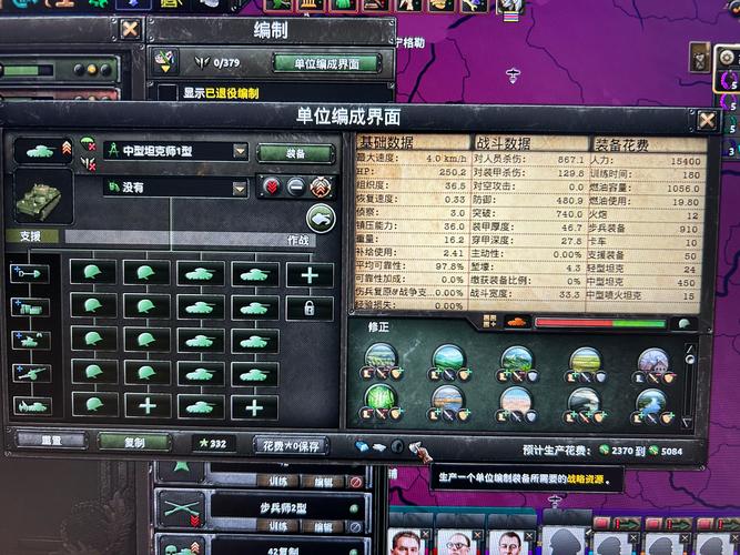 钢铁雄心部队配置