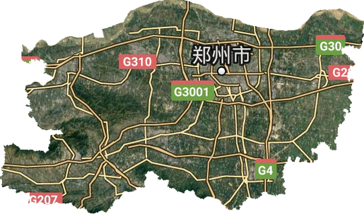 郑州卫星地图高清版大图