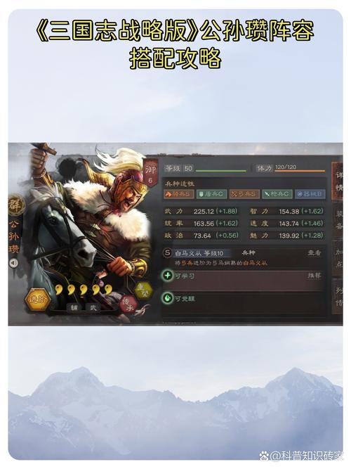 三国志战略公孙瓒平民组合