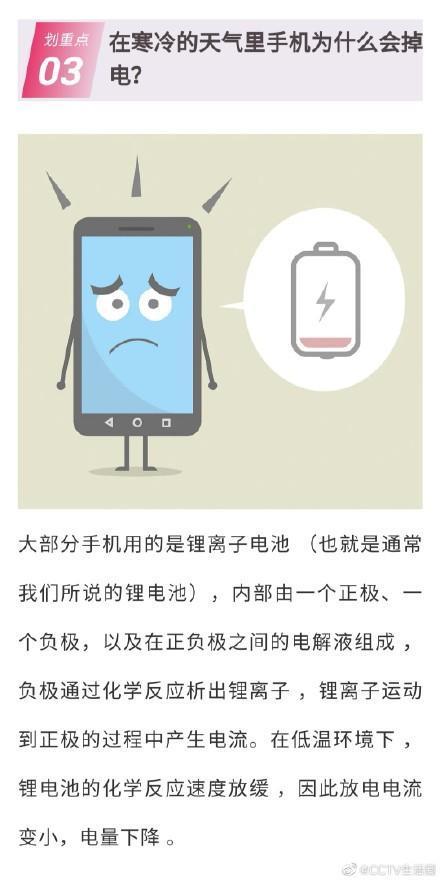 为什么手机冬天耗电特别快