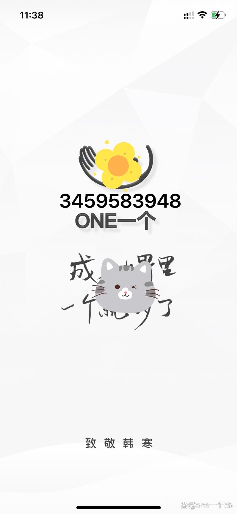 一个one致敬韩寒4.1