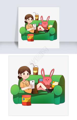 隐居宅女漫画