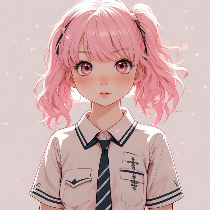 JK漫画粉色头发版