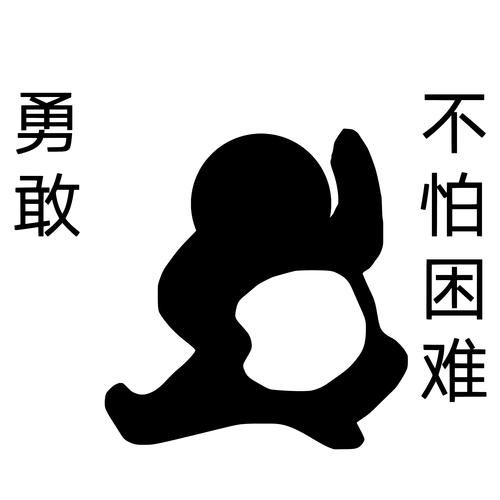 勇敢安安不怕困难表情包图片