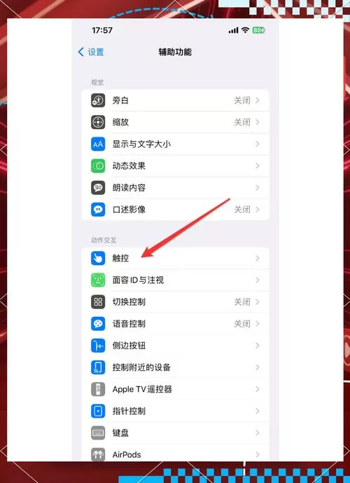 苹果手机重力设置在哪里