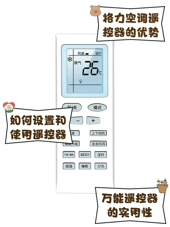 格力空调遥控器使用说明截图