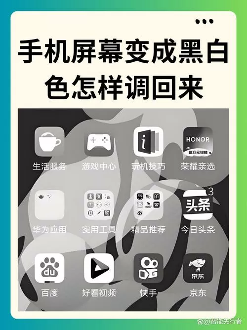 安卓手机变成黑白屏是怎么回事