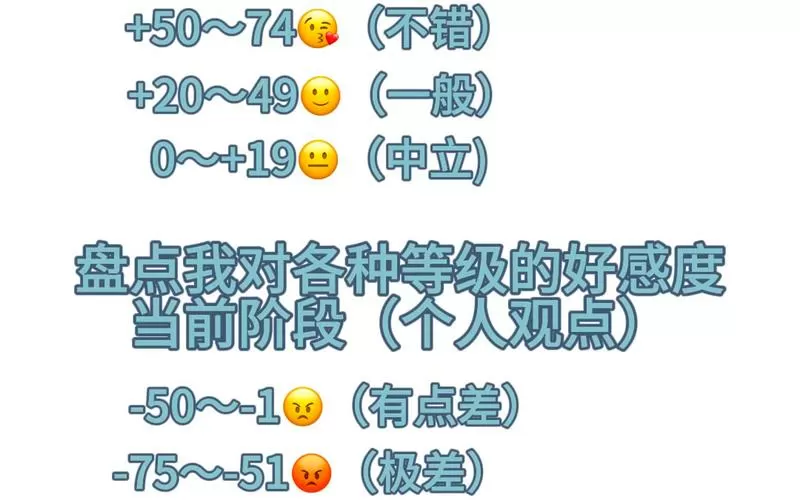 好感度100怎么分截图