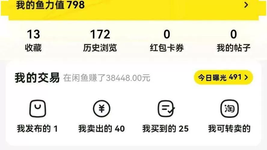 闲鱼消费账单在哪里看