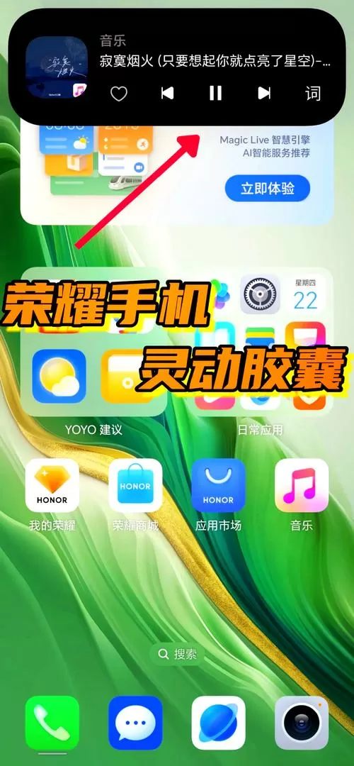 荣耀智能助手怎么呼唤图标