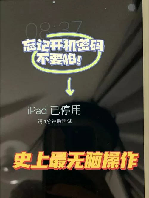 苹果平板开机密码忘了怎么办