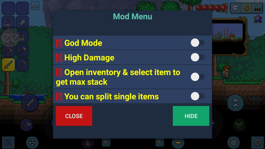 terraria内置mod菜单最新版安卓版特色图标