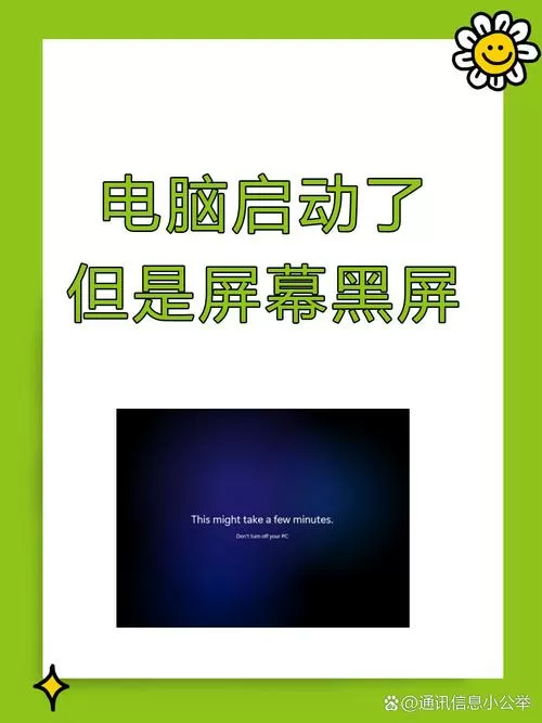 笔记本电脑进去了但是屏幕是黑的