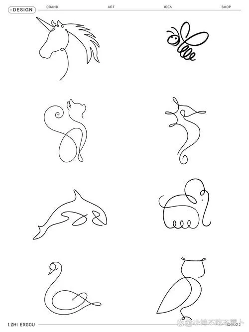 简笔画最简单的一笔成画缩略图