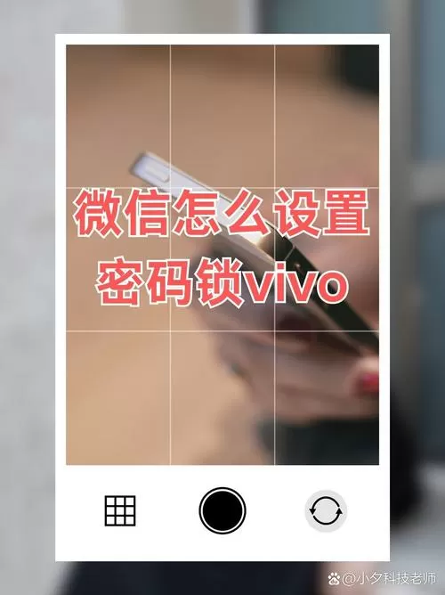 vivo微信上锁设置步骤