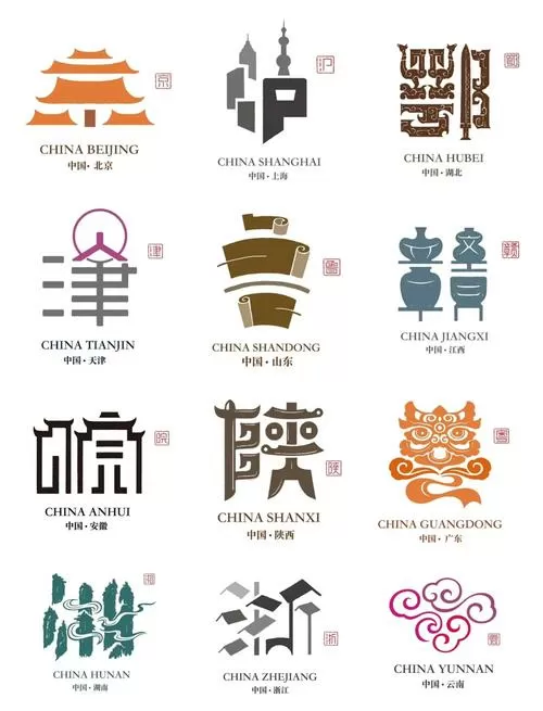 省市县行政级别划分图标