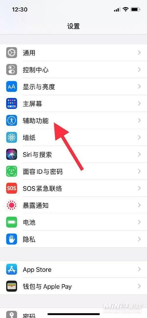 苹果右手滑动返回怎么设置