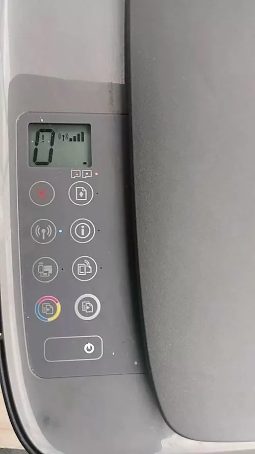 打印机屏幕上出现了一些数字