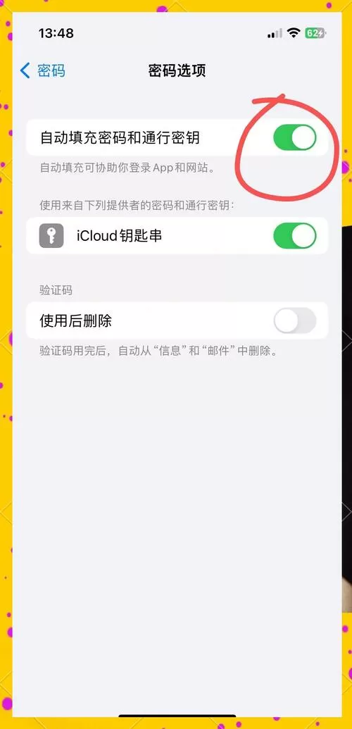 苹果手机怎么自动填充密码