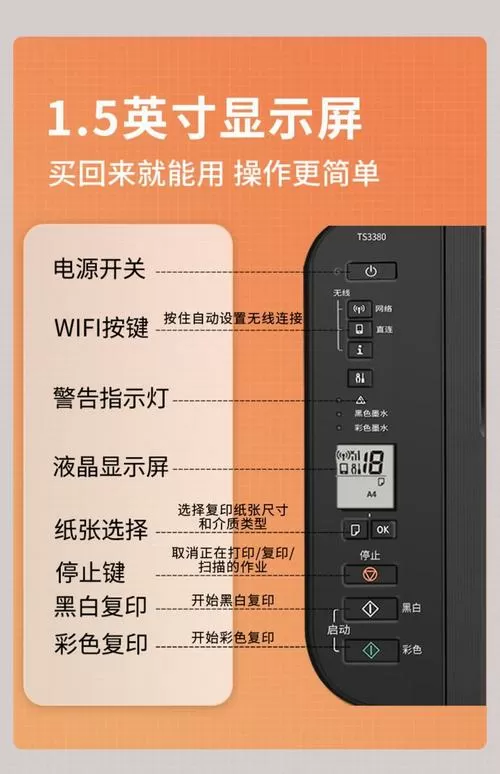 打印机上的按钮都是什么意思