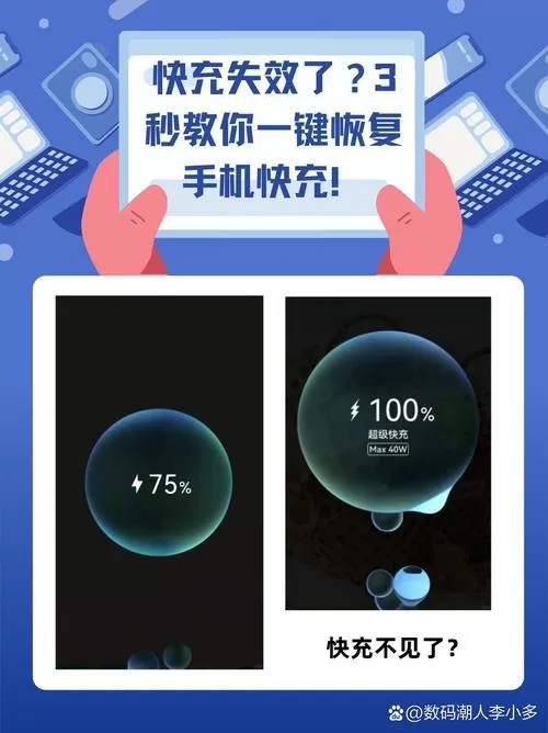 手机无法快充怎么恢复截图