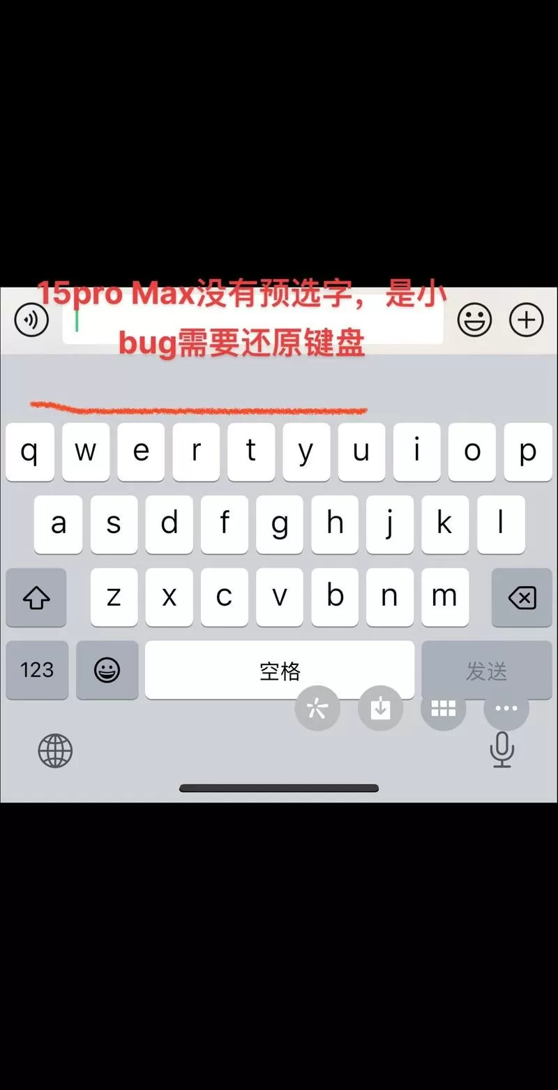 iphone全键盘不显示拼音