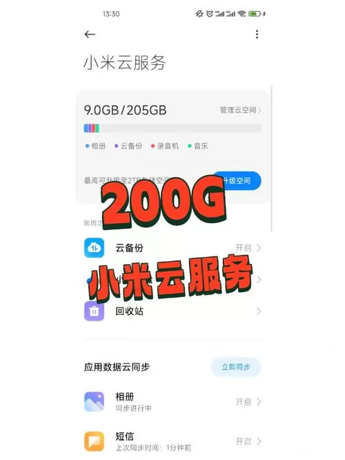 小米云服务白金会员