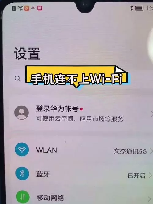 华为手机已连接(不可上网)