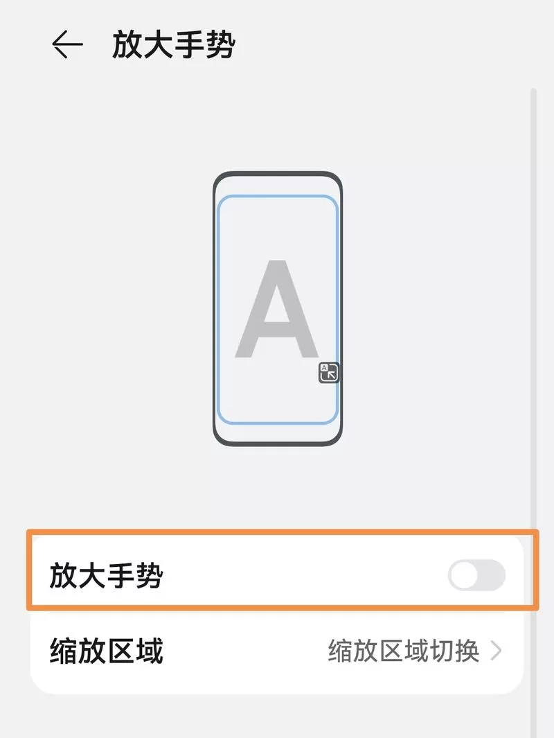 华为取消放大功能缩略图