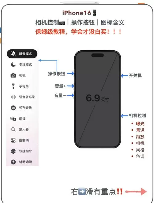 16的侧边拍照键设置方法