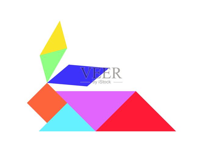七巧板兔子拼图缩略图