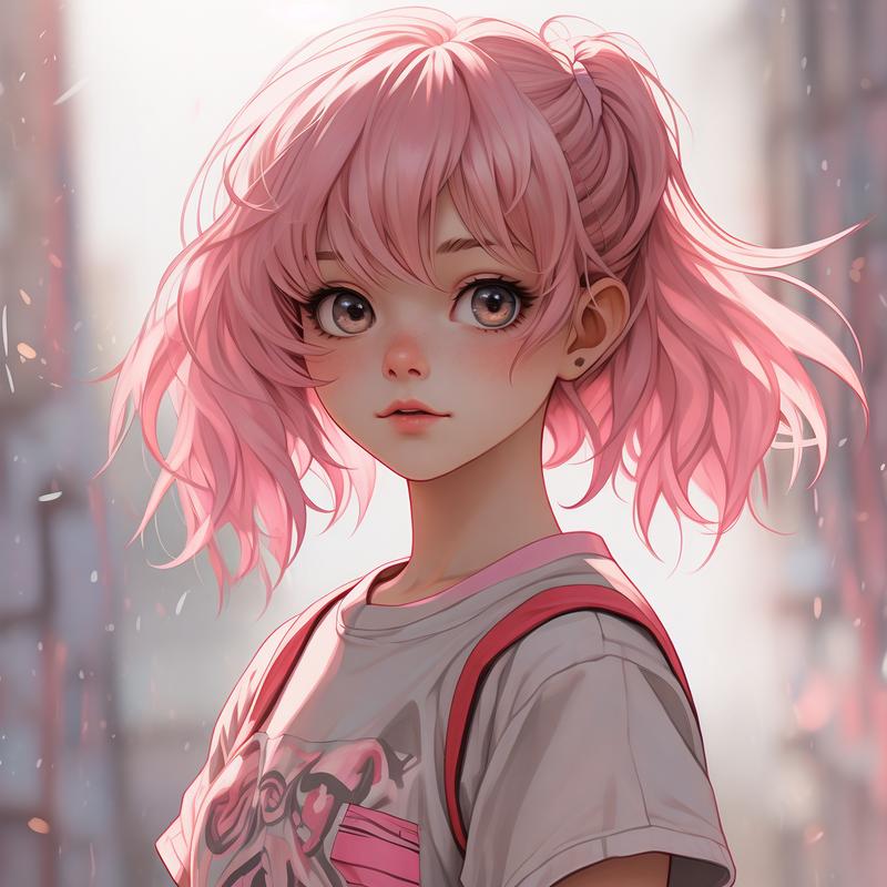 jk漫画粉头发女孩头像安卓版