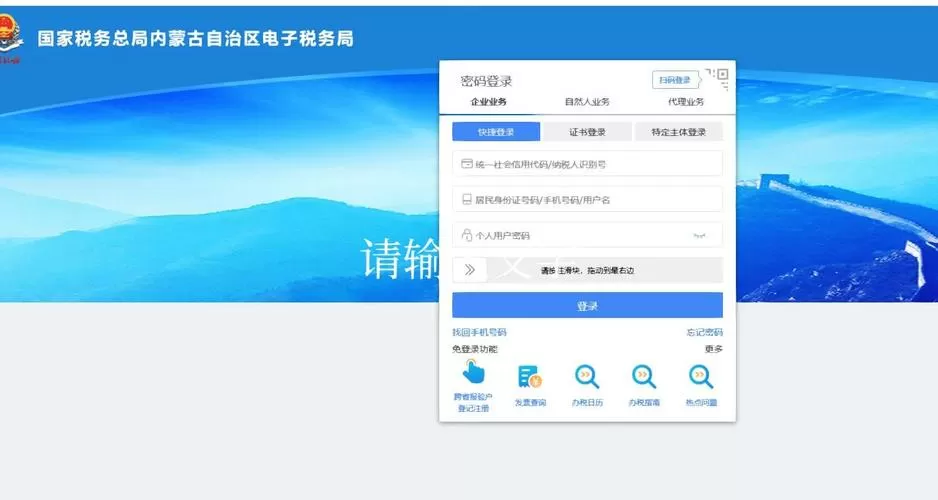 电子税务局登录的步骤