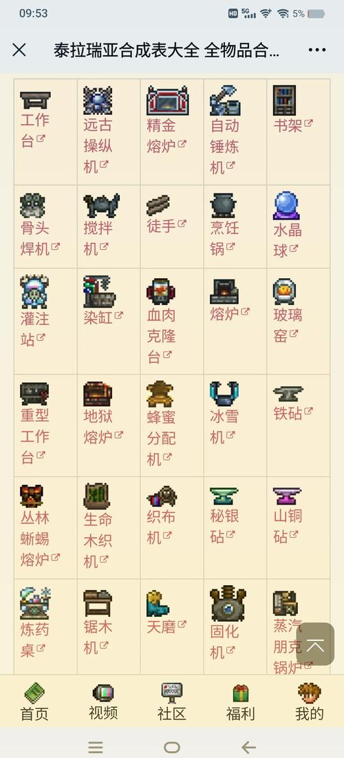 泰拉瑞亚合成表助手截图
