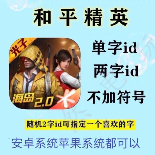 和平精英单字id生成器修改版无广告