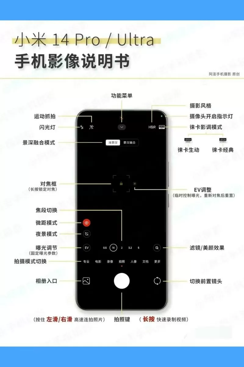 小米14拍照微距模式在哪设置