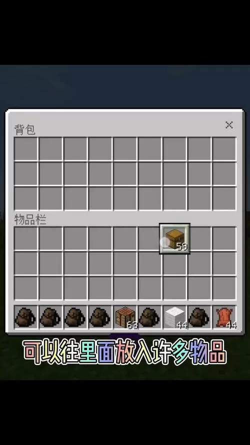 我的世界背包物品显示