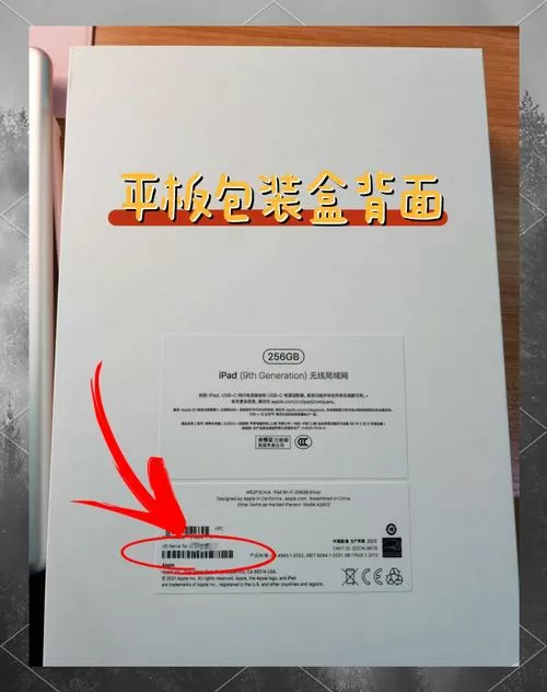 ipad序列号盒子上怎么看