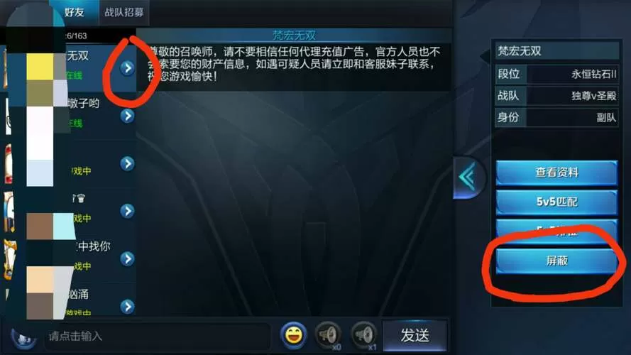王者荣耀主页可以设置禁止访问吗