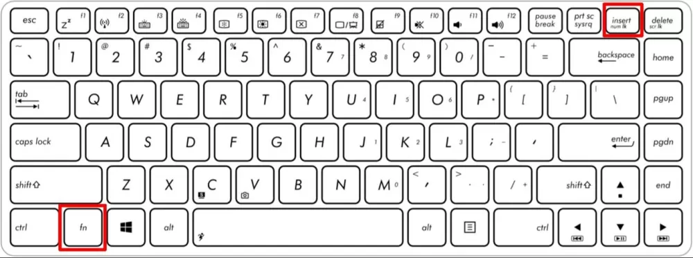 电脑字母键盘变成数字截图