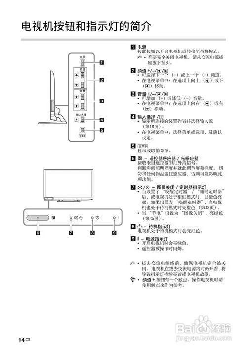 索尼电视说明书截图