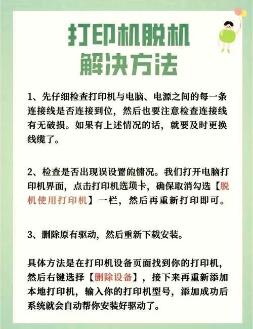 怎么解决打印机脱机问题截图