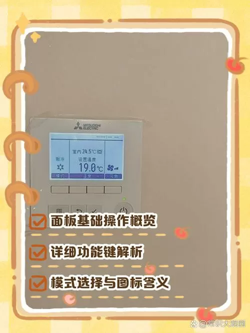 三菱空调面板显示图案详解