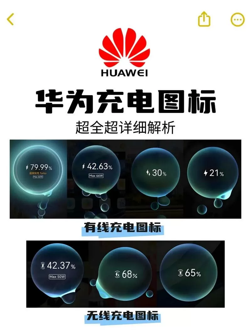 华为充电显示设置