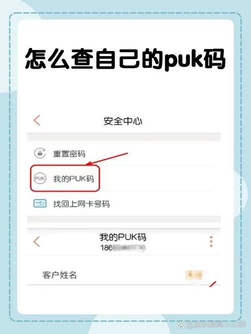 如何查询手机的puk码